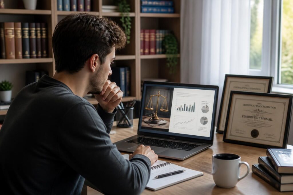 Formation en droit du travail : options à distance et certifications disponibles